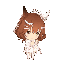 a gif of vira from granblue fantasy the animation. she charges at the camera with her sword and it zooms in on her left eye, showing a younger katalina inside it.